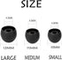 60 Pcs Silicone Earbud Tips Replacement Ear Tips Earbuds Cap for in- Ear Headphones Eartips (Inner Hole from 3.8mm-5.5mm Earphones) Earbud Replace...