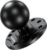 1.5" Ball Mount with Aluminum Alloy Round Plate, Universal Electronic Device Mounting Base with AMPS Holes for Garmin, Lowrance, Humminbird, for R...