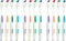 Falcon Toothbrush with Curved Filaments, Deep Reach (Family Care - Soft Bristles), 4 Colors - 12 Count (Pack of 1)...