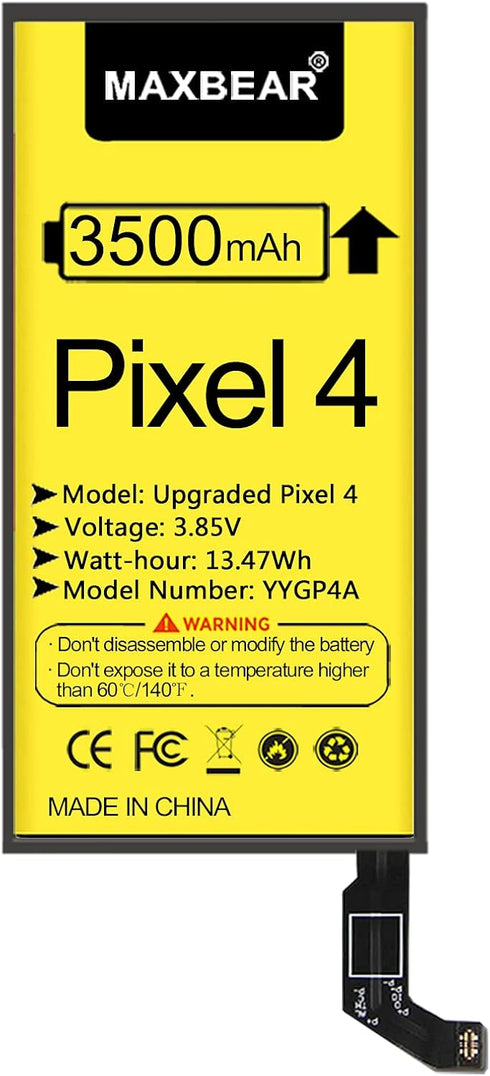 MAXBEAR Google Pixel 4 Battery, 3500mAh 3.85V Li-Polymer Replacement Battery for HTC Google Pixel 4 G020I-B with Repair Tool Kit...