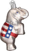 Old World Christmas Republican Elephant Glass Blown Ornaments for Christmas Tree...