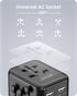 LENCENT Universal Travel Adaptor Plug with 2 USB Ports, International Power Adapter with UK/USA/EU/AUS Plug, Mini & Compact, All-in-One Worldwide ...