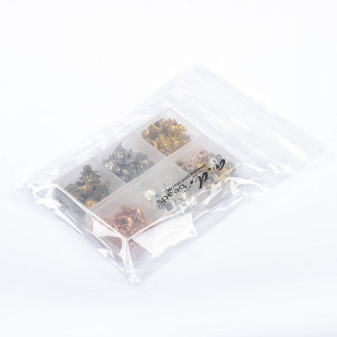 AD BEADS 75 Pieces in 5 Colors 25 Pieces Dragon1 Heads Beads Plus Matching 50 Pieces Double Heishi Spacers Connector Charm Beads Jewelry Making Cr...