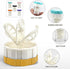 Contact Lens Cleaning Kit - 5 Piece Portable Rotating Manual Cleaner and Immersion Storage Container for Monthly Use at Home or Travel...