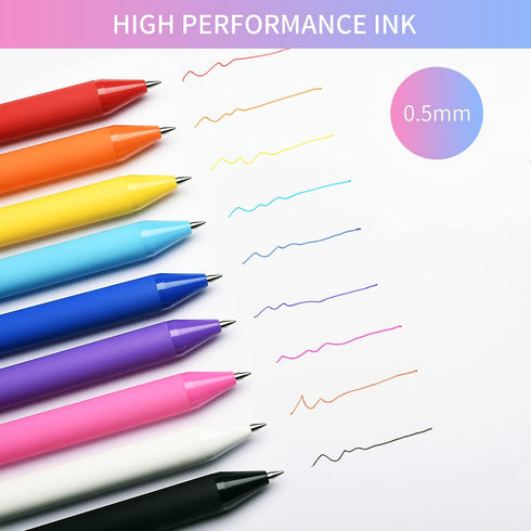 Retractable Gel Pens, 20 Assorted Colors...