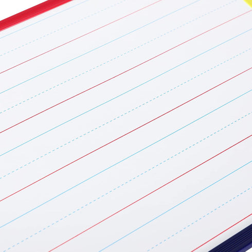 Dry Erase Board, Magnetic Whiteboard 2-Sided 9 x 12 Inches with Colored Frame, Handwriting Lines Front Blank Back...