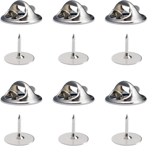 120 Pieces Tie Tacks Blank Pins with 120 Pieces Clutch Back (Silver)...