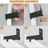 Curtain Track Brackets, Curtain Track Wall Mounting Hardware Black Curtain Track Accessories(10 Pack)...