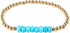 KELITCH Women Silver Stretch Bracelets Turquoise Beaded Bracelet Agate Crystal Cuff Bracelets...