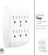 GE 6-Outlet Extender Wall Tap, 2 Pack, Grounded Adapter, Charging Station, 3-Prong, Secure Install, UL Listed, White, 46852...