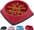 Gorilla Grip Slow Feeder Dog and Cat Bowls, Interactive Puzzle Toy for Dogs and Cats Food Training, Keeps Pets Busy and Prevents Puppy Overeating,...