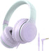 rockpapa L22 Wired Headphones for Kids Girls Boys Women with Microphone, Foldable Stereo 3.5mm Corded Headphones for School Classroom Chromebooks ...