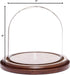 Plymor 4" x 4" Glass Display Dome Cloche (Walnut MDF Base)...
