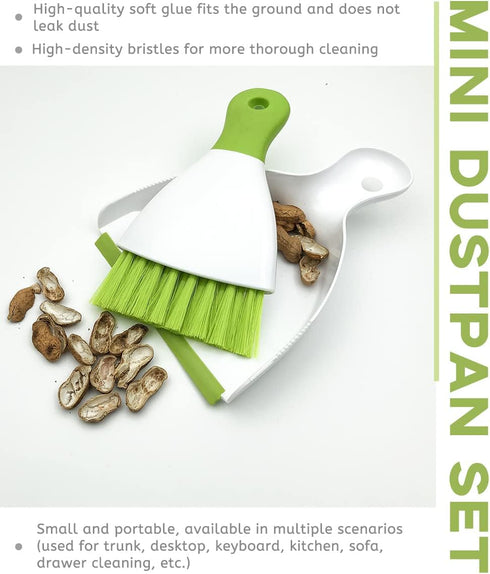 Dust pan Broom Brush Dustpan - Small Broom and Dustpan Set,Mini Broom and Dustpan,Small Dustpan and Brush Set for Home Cleaning, Sofa, Desk, Guine...