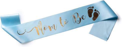 OLILLY Perfect Blue Mom to Be Sash - Enjoy Your Baby Shower...