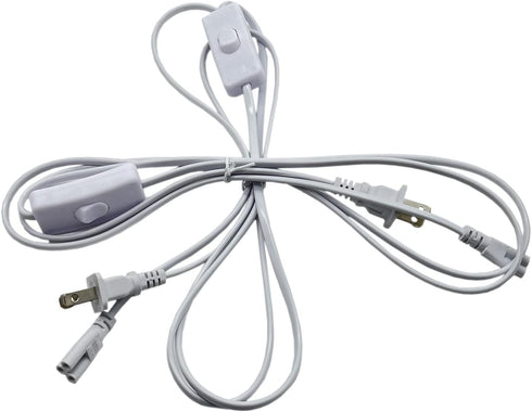 T5 T8 LED Wire Connector Power Cord LED Tube Power Extension Cord with on/Off Plug for LED T5 T8 Light Tube Integrated LED Light Fixture Extension...