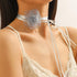 Flower Choker Necklace for Women Gothic Floral Lace-up Necklace Rose Collar Long Tie Velvet Necklace for Bridal Wedding Summer Party...