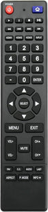 850125633 Replacement Remote Control fit for Hitachi TV LE49A6R9 LE32E6R9 LE55A6R9 LE50A3 LE32A509 LE43A6R9 LE50A6R9 LE55A6R9A LE39A309 LE43A509A ...