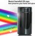 Black Glass Airtight Storage Container Jar 100ml with UV Protection for Spice Coffee...