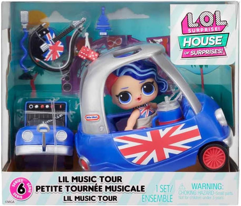 L.O.L. Surprise! OMG House of Surprises Lil Music Tour Playset with Cheeky Babe Collectible Doll and 8 Surprises, Dollhouse Accessories, Holiday T...