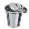 Mini Desktop Trash Can with Lid Tiny Garbage Can Metal Rubbish Bin for Home Office Countertop...