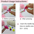 MAGNEECH 8 Pcs Colorful Knitting Needle Stoppers, Double Hole Needle Point Protectors, Knitting Stitch Stoppers, Needle Caps and Huggers - Essenti...