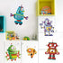 Cartoon Robot Wall Stickers DIY Removable Vinyl Wall Decals Art Decor for Kids Boys Nursery Bedroom Playroom...