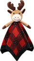 Moose Baby Lovey Security Blanket Unisex Baby Snuggly Buffalo Plaid Animal Face Soft Bedding Sleeping Plush Kids Newborn Nursery Baby Shower Blank...