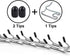 CBBPET Dog Prong Collar, Adjustable Dog Training Collar with Quick Release Buckle for Small Medium Large Dogs...