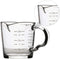 70ml Mini Glass Measuring Cup with handle 2 oz Shot Glass Espresso Jugs Measure Cup Glass Jigger Spirit Round Graduated Beaker Measuring Cup for B...