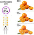 G4 AC 120V Led Light Bulb 2W Equivalent to 20W Warm White 3000K 200lm Bi-pin Base G4 Bulbs 120V Pack of 10...