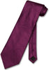 Vesuvio Napoli NeckTie EGGPLANT PURPLE Color Paisley Design Men's Neck Tie...