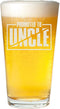 Veracco Promoted To Uncle Surprise Pregnancy Announcement Birthday Gifts Fathers Day Beer Pint (Clear, Glass)...