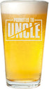 Veracco Promoted To Uncle Surprise Pregnancy Announcement Birthday Gifts Fathers Day Beer Pint (Clear, Glass)...