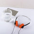 Orange Retro Over-Ear Headphones,Wired Stereo Headphones,Walkman Headphone,Lightweight Portable Headphone with Adjustable Headband,Electronics...