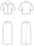 New Look Misses' Cropped Top and Pencil Skirt Sewing Pattern Kit, Code N6697, Sizes 6-8-10-12-14-16-18...