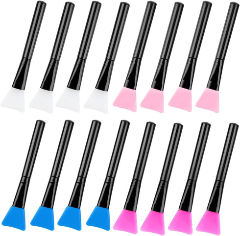 16 Pcs Silicone Magic Brushes,Reusable Silicone Epoxy Resin Applicator Sticks for DIY Painting Mixing & Spreading to Glitter Tumblers, Acrylic Cup...