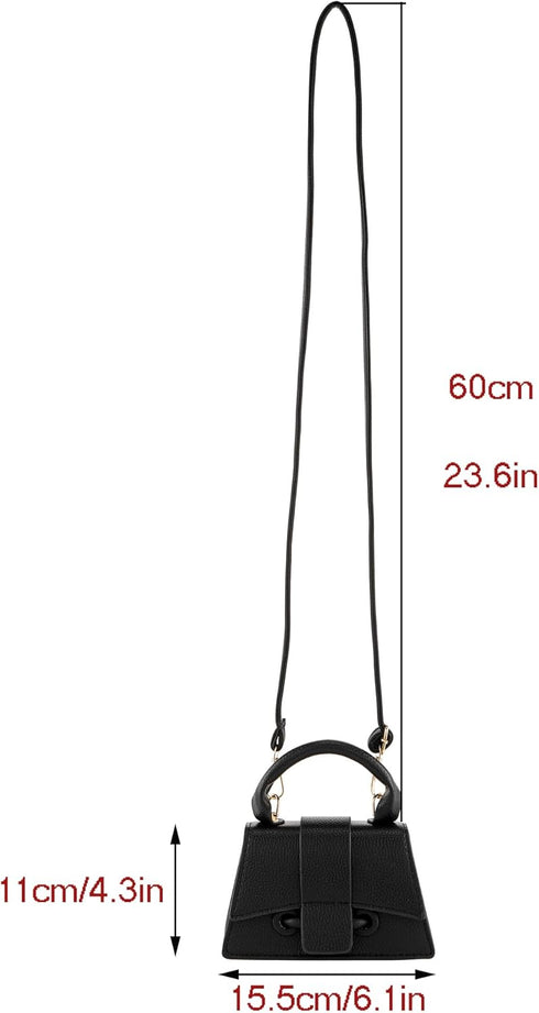 Ayliss Mini Crossbody Handbag Women Mini Purse Handbag Clutch Cute Mini Trendy Bag Top Handle PU Leather Shoulder Bag...