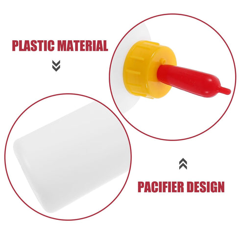 DOITOOL Goat and Bottles Set, 5PCS Small Animal Milk Drink and 400 ml Lamb Feeding Bottle Kit for Feeding Sheep Goat Lamb Puppy...