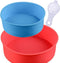 Round Silicone Cake Mold Baking Bakeware Pan - 6 Inch and 8 Inch - Set of 2 - BPA Free - Kitchen Baking Tool with Egg White Separator...