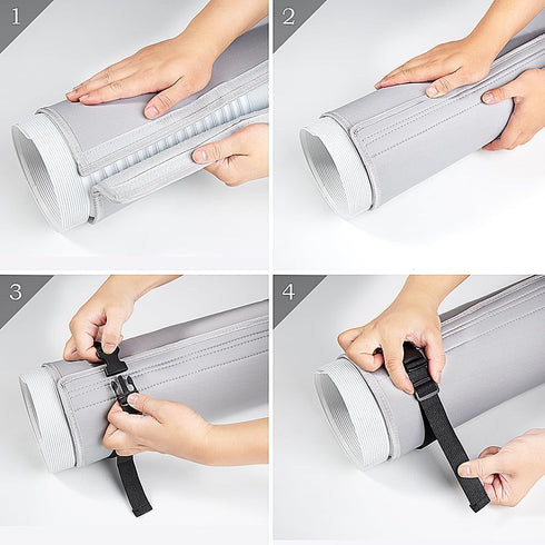Portable Air Conditioner Hose Cover Wrap, Insulated AC Hose Sleeve, AC Cover Fits For 5" & 5.9" Diameter Exhaust Hoses, Easy Installation...