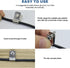 Wire Fence Clips 100 Pcs Fence Wire Clamps with 100 Pcs Screws Stainless Steel Wire Clips Fencing Mounting Clips for 12-16 Gauge Welded Wire and V...