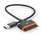 FEMORO Adapter Cable, USB 3.0 to SATA III, 2.5 Inch SSD & HDD Adapter, UASP Support, Wide Compatibility with Computers & Laptops...