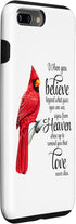 iPhone 7 Plus/8 Plus Cardinal Red Bird Sign from Heaven Angel Case...