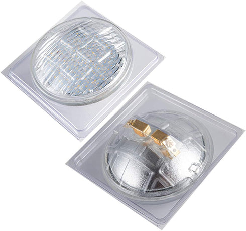 PAR36 LED DC Light Bulbs 12W 3000K Warm White,AC/DC 12V,1280Lumens 80W Halogen Equivalent,Water Resistant PAR36 Landscape Bulbs for Landscape Well...