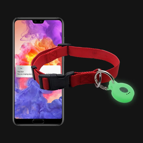 Compatible for Tile Sticker Keychain Holder,(Glow in The Dark) Slicone Sticker 2022 Tracker Case Cover for Tile Sticker Pet Collar Holder,Birthday...