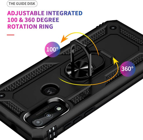 Androgate for Moto G Pure Case, Motorola Moto G Power 2022/ Moto G Play 2023 Case with HD Screen Protector, Military-Grade Ring Holder Car Mount 1...