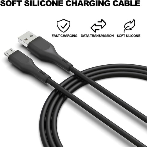 5V 1A 2A 3A Micro USB Wall Charger, AC Power Adapter with 5 FT Android Charging Charger Cable, for Android Smartphone, Security Camera,Compact and...