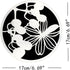 8pcs Mix Flower Stencils Round Shape Hollow Out Painting Stencils Drawing Templates...