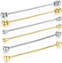 HONEY BEAR Mens Shirt Collar Bar Pin Clips Clasp Set Business Gift 65mm (6pcs without box)...